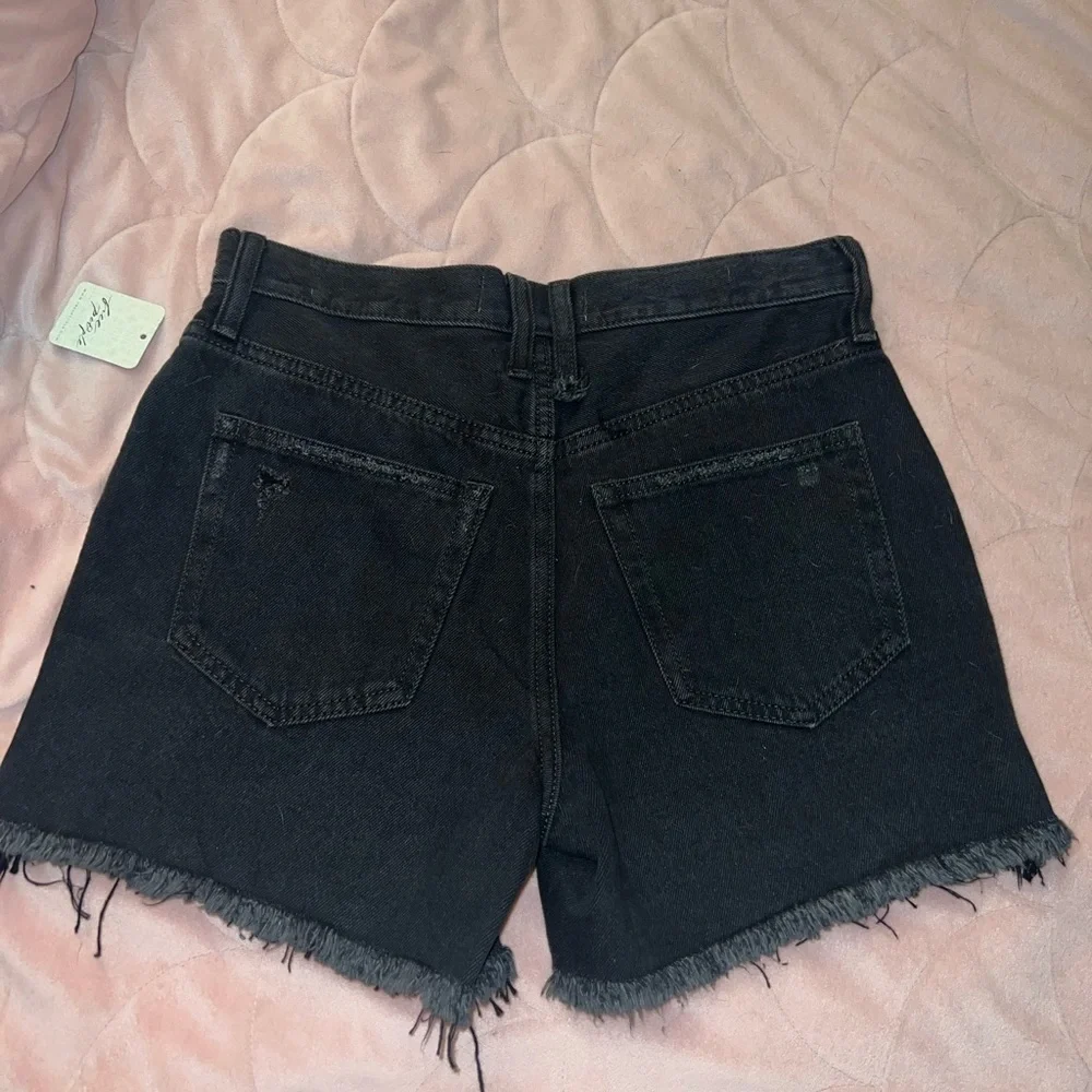 NWT Free People x We The Free Makai Cutoff Black Denim Shorts